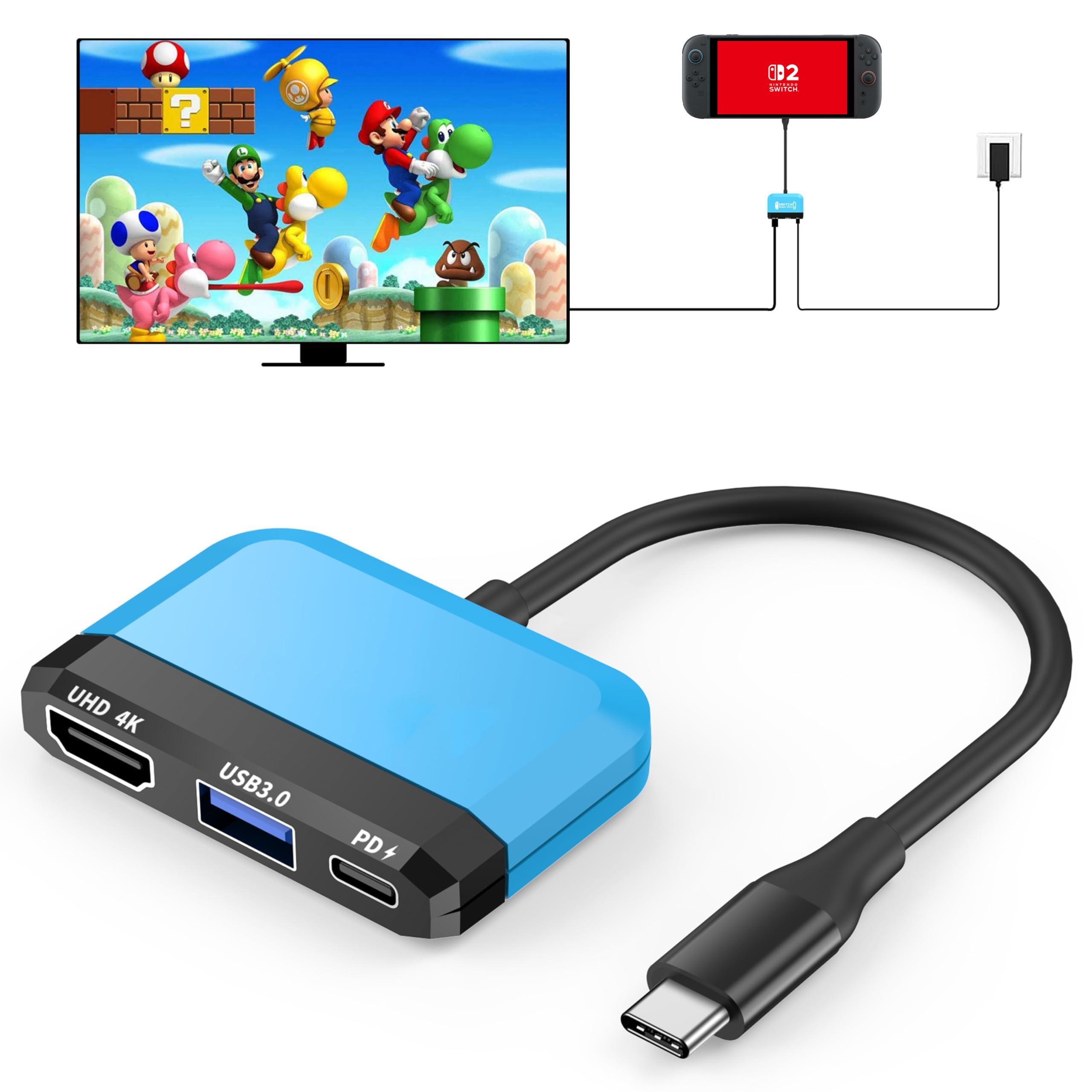 Amazon.com: Switch Dock for Nintendo Switch 2/Switch/OLED, 3-in-1